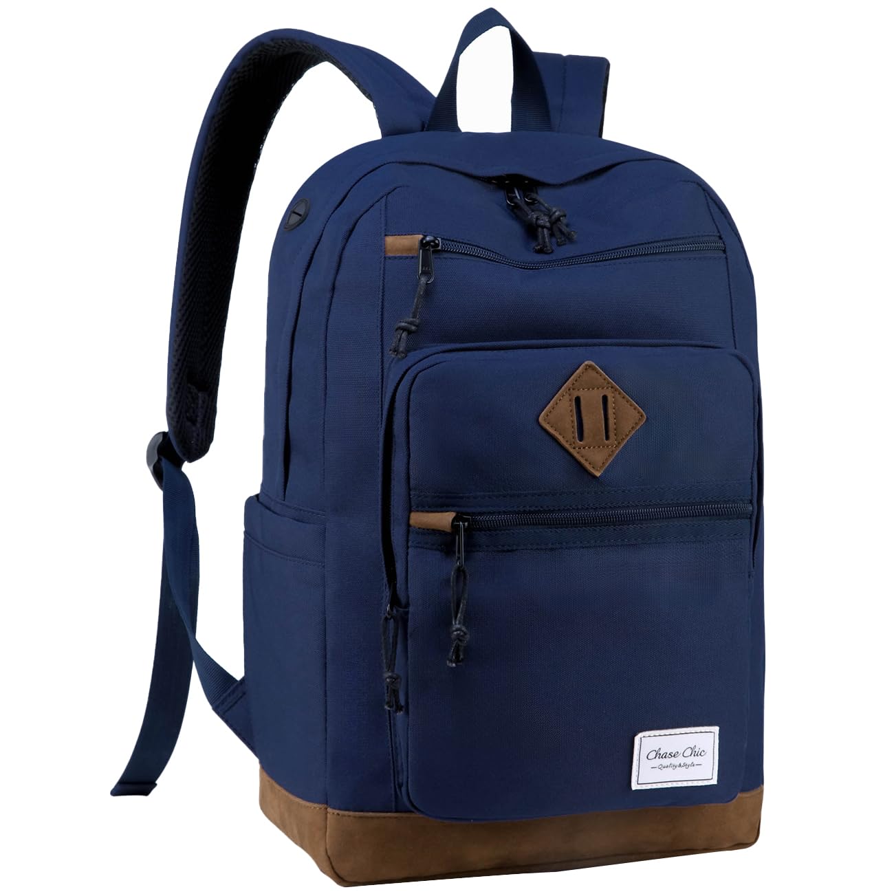 Chase Chic School Backpack for Men Women,Water Resistant Bookbag/Schoolbag/Daypack for Teen Boys Girls High School,College,Work,Travel Blue