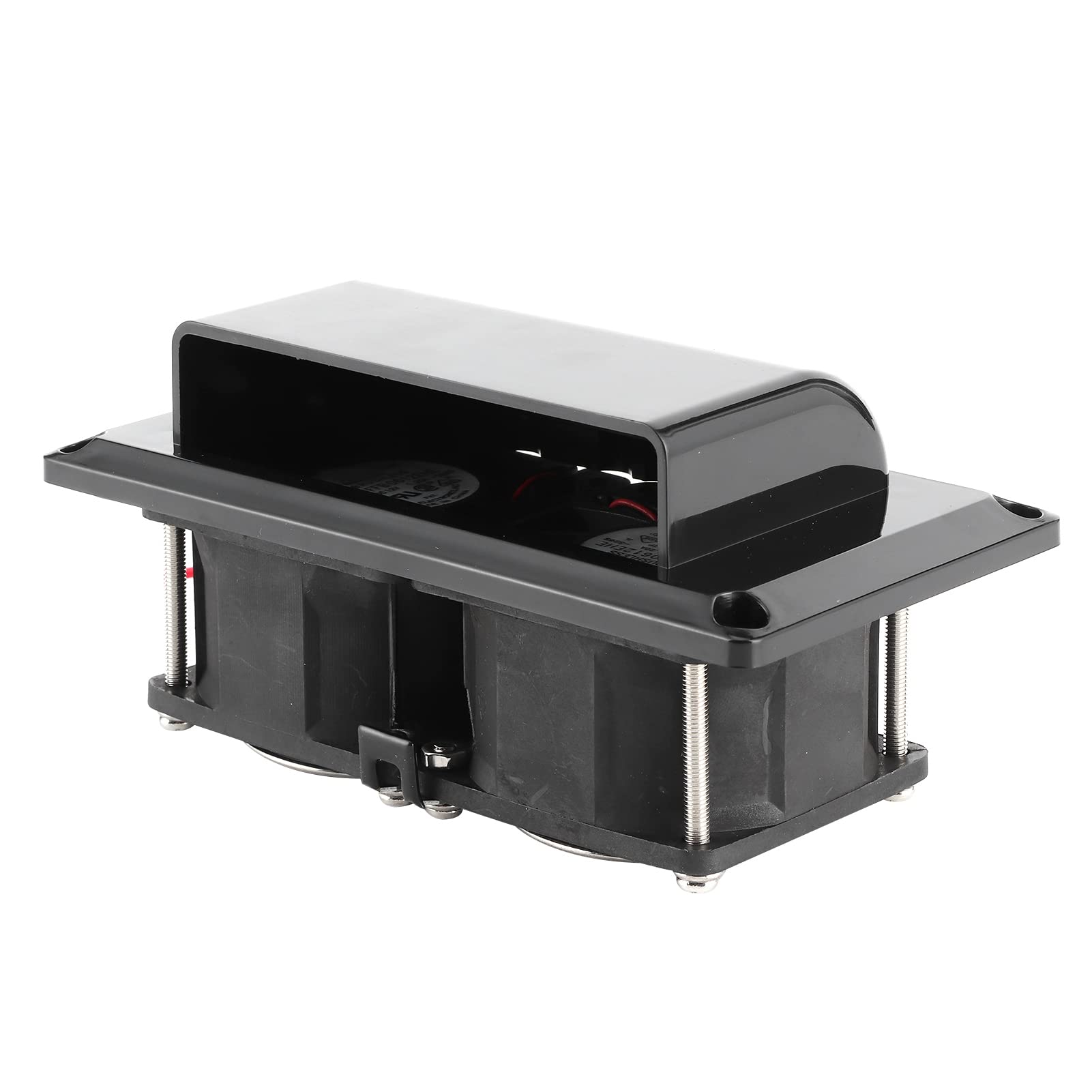 RV Side Air Vent Fan 12 V Ventilateur d'extraction d'air latéral 12 V 25 W RV Ventilateur de toit pour camping-car, caravane, camping-car, remorque, bateau, marine, yacht (noir)