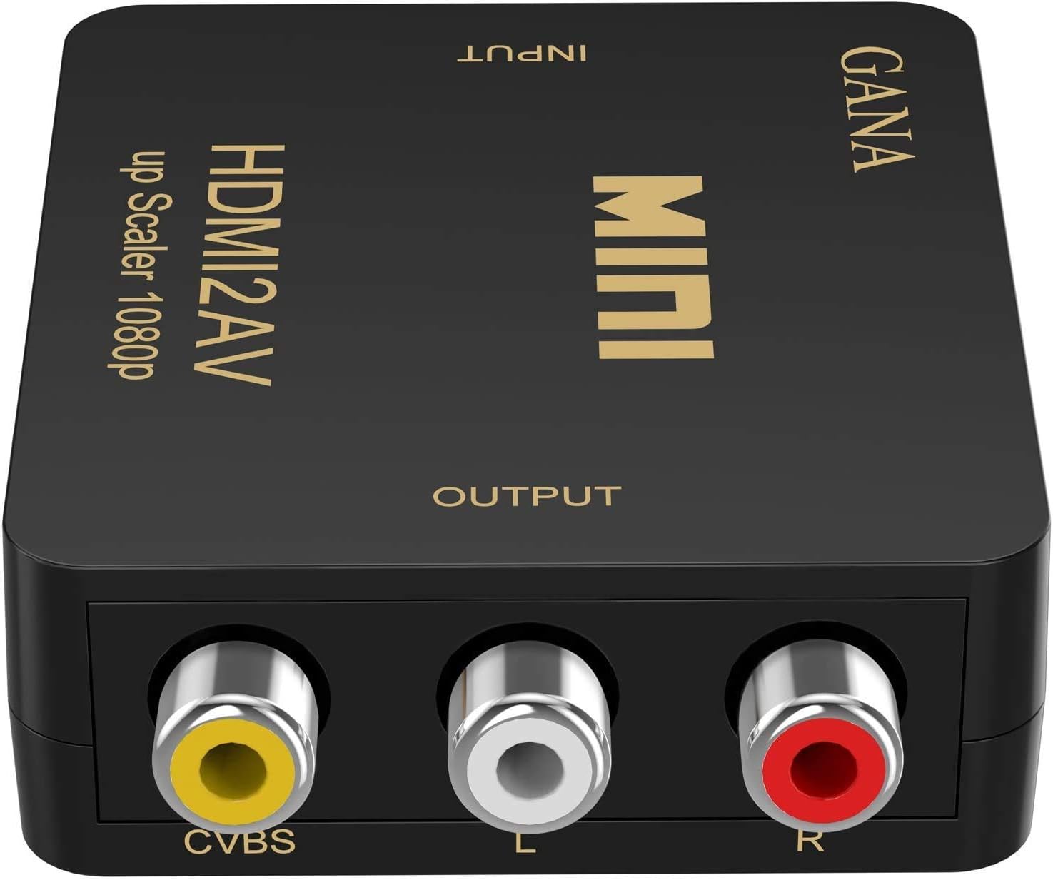 Special GANA HDMI to RCA,HDMI to AV, 1080P HDMI to 3RCA CVBS AV Composite Video Audio Converter Adapter Supports PAL/NTSC with USB Charge Cable for PC Laptop HDTV DVD-Black Special GANA HDMI to RCA,HDMI to AV, 1080P HDMI to 3RCA CVBS AV Composite Video Audio Converter Adapter Supports PAL/NTSC with USB Charge Cable for PC Laptop HDTV DVD-Black