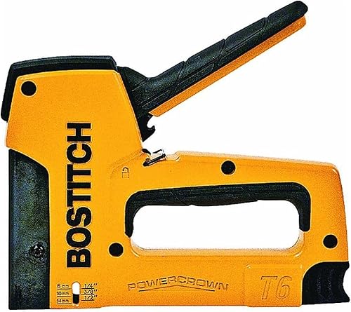 Miniatura 1 de BOSTITCH Grapadora de tapicería resistente T6-8 color negro