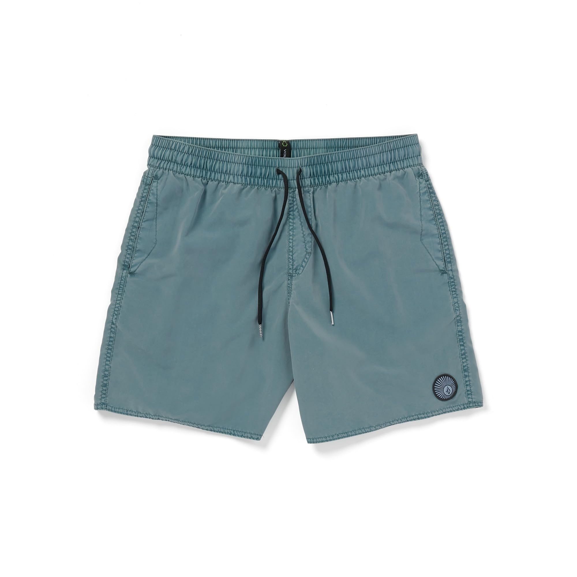 Volcom Men's Standard 17-inch Elastic Waist Surf Swim Trunks, Service Blue