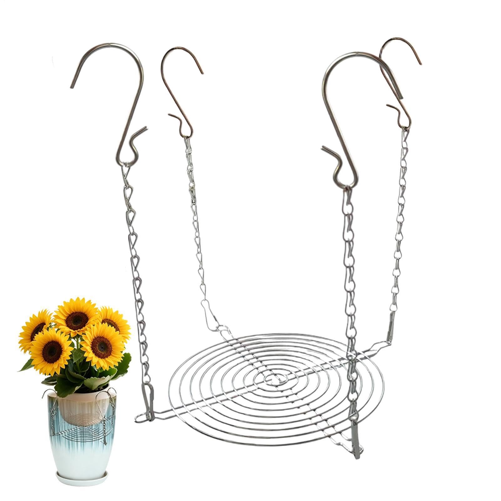 Planter Inserts,with 4 Hooks Vase Filler Base | Adjustable Plant Risers for Inside Pot,for Outside Indoor Outdoors Garden Deck Flower Inside