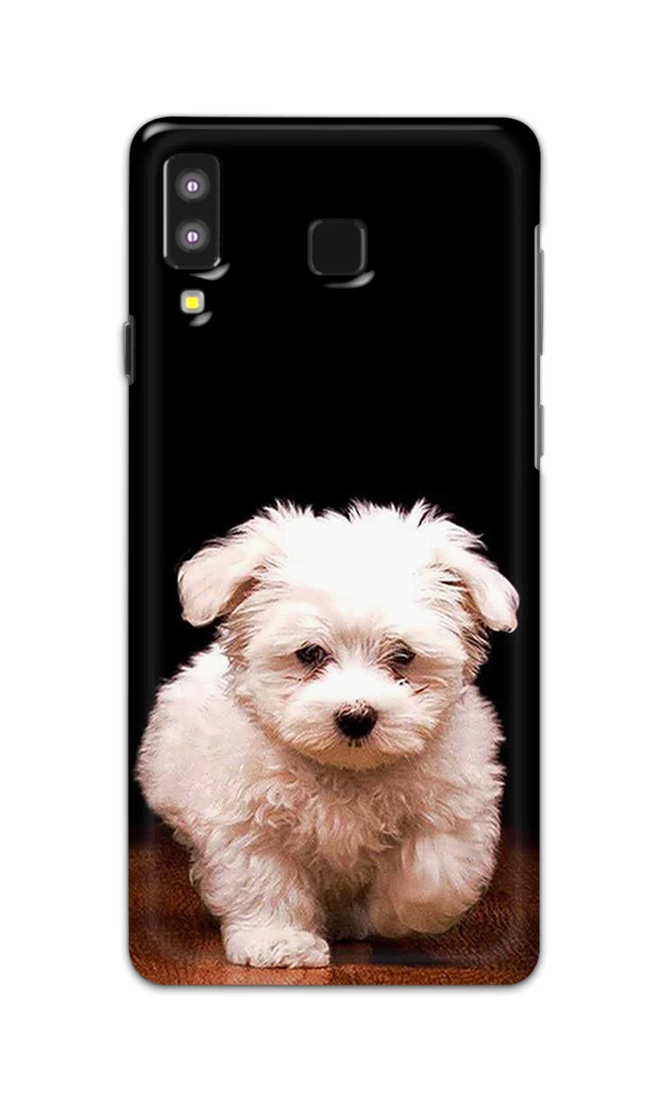 PRINTFIDAA� Printed Hard Back Cover Case for Samsung Galaxy A8 Star Back Cover (Puppy Dog) -2109
