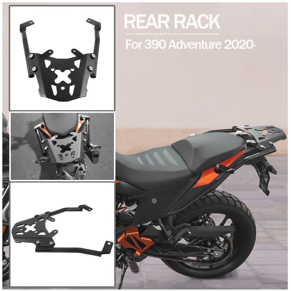 Gepäckträger hinten Stahl schwarz für KTM 390 Adventure ADV 2020-2023 Zubehör