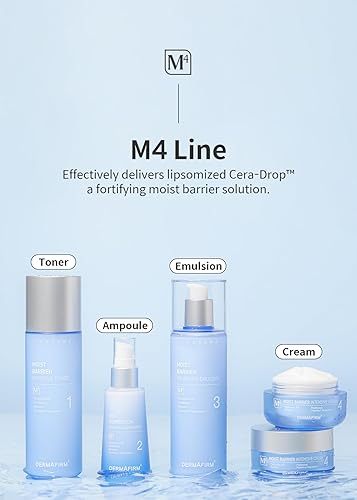 Miniatura 8 de DERMAFIRM Tónico facial para mejorar la barrera húmeda M4  Crema hidratante de ceramida coreana para refrescar e hidratar la piel con péptido y