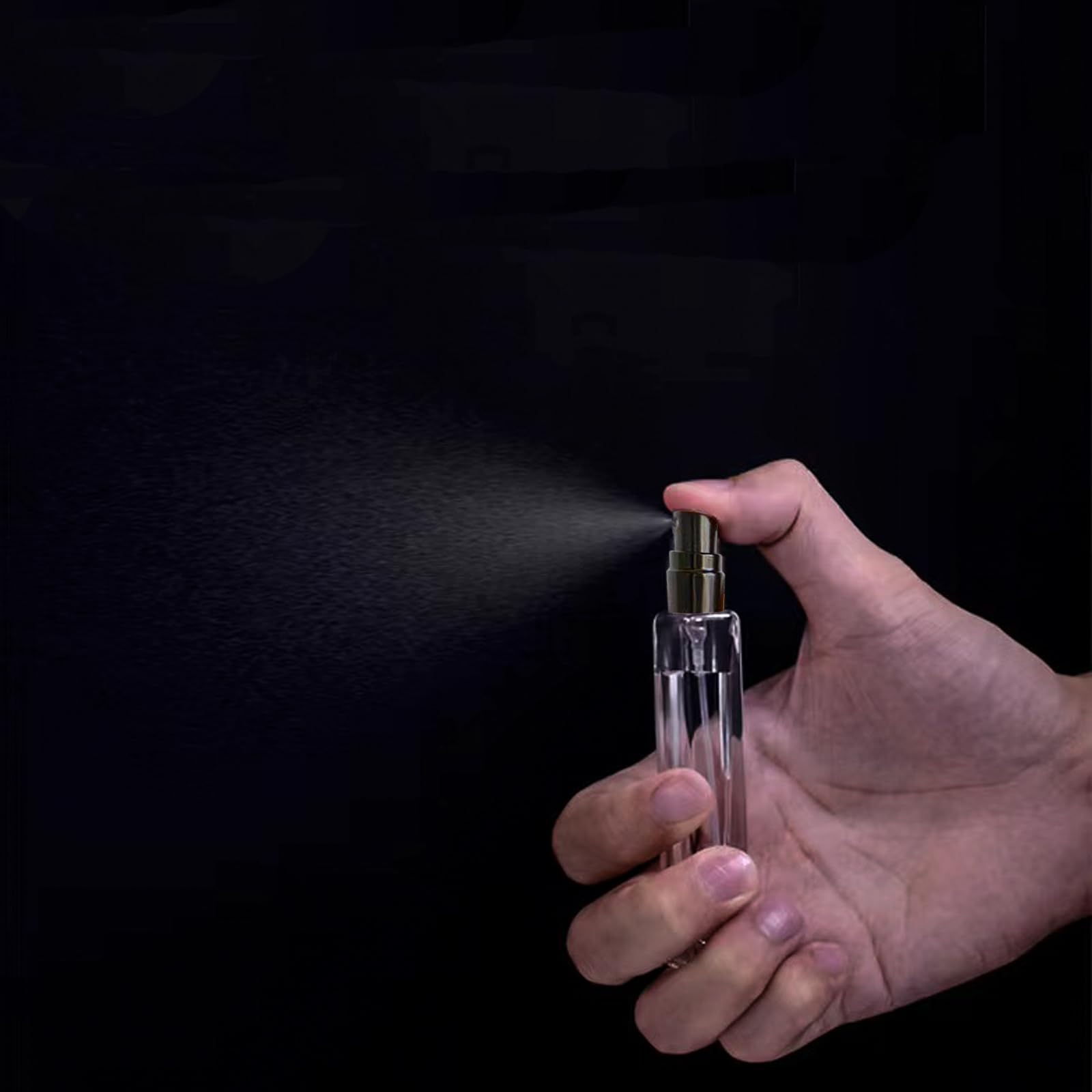Butelka z rozpylaczem do perfum 30 ml, 6 szt., mini przenośna szklana butelka z rozpylaczem, mała butelka z rozpylaczem z drobną mgłą, szklana butelka z rozpylaczem do wielokrotnego napełniania