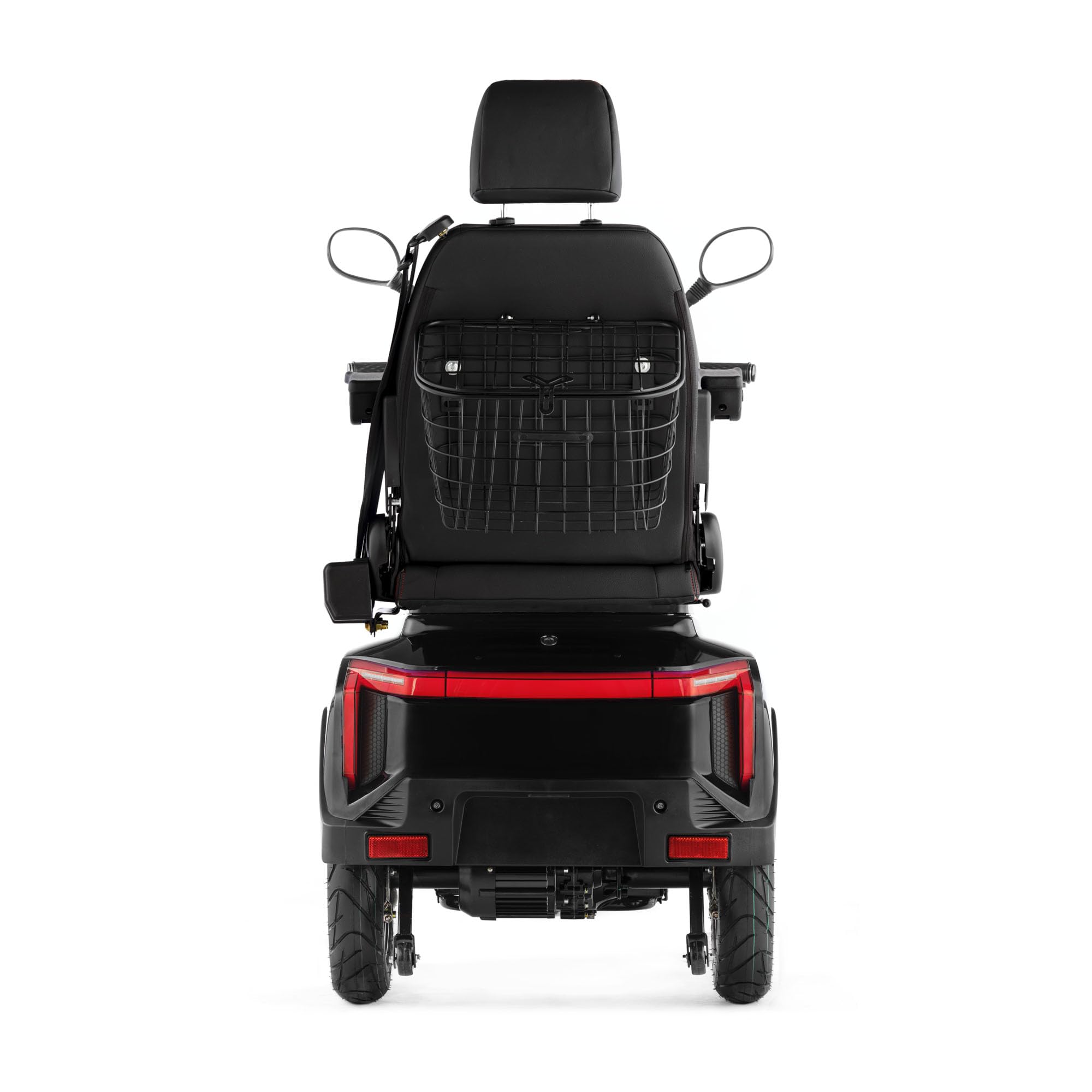 VELECO TURRIS con asiento de capitán ajustable, dispositivo de movilidad intuitiva, ayuda para discapacitados totalmente montada (Negro)