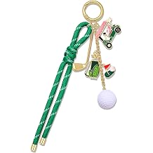 Golf Football Soccer Basketball Baseball Bag Charms Nylon Rope Purse Charms Keychain Football Mom Accessories Gifts