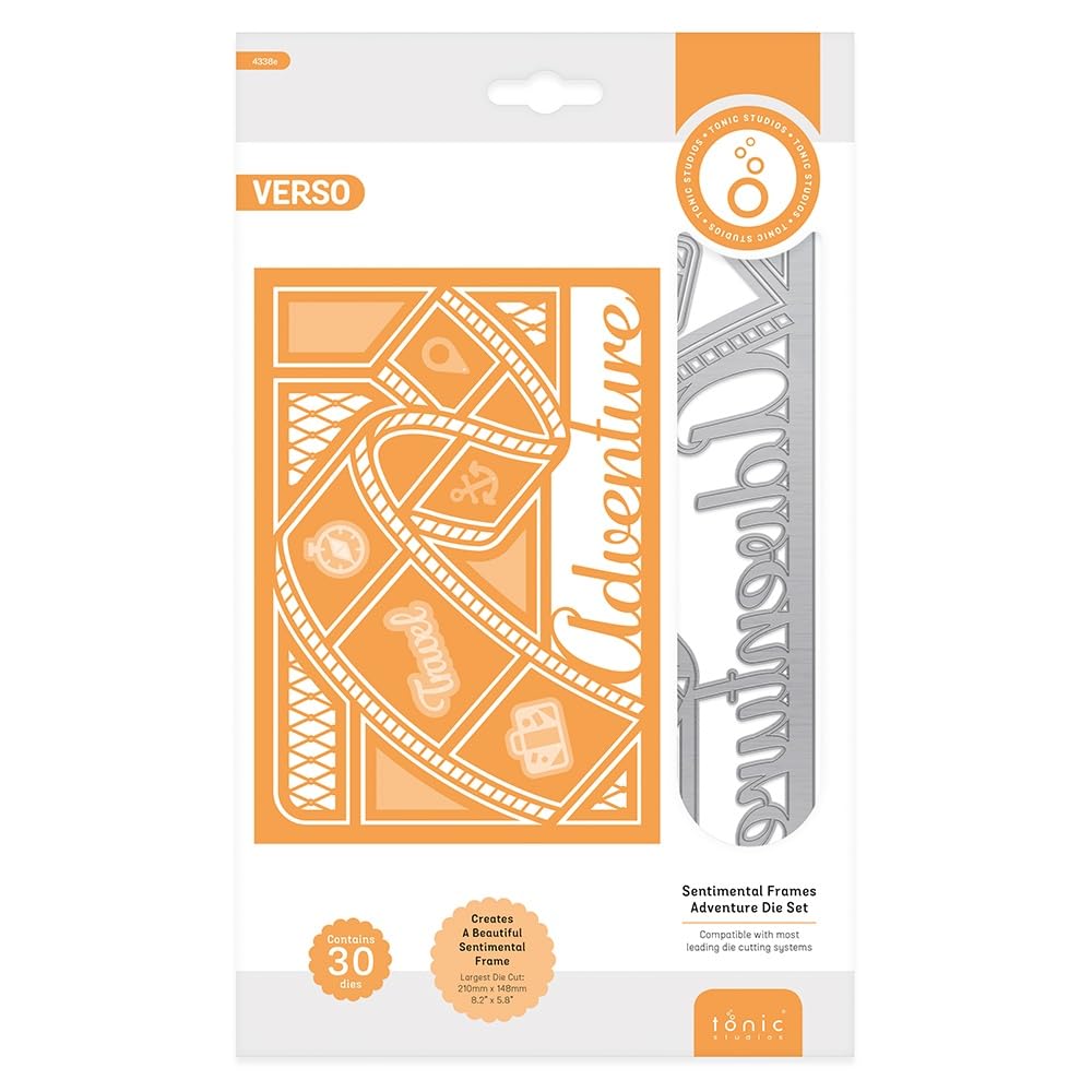 Die Set-Sentimental Frames Adventure Tonic Studios pour découpe scrapbooking