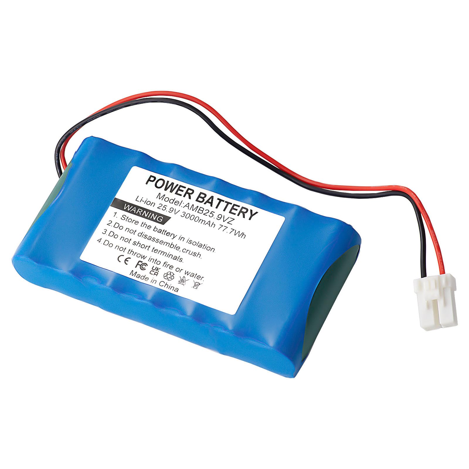 Batteria di ricambio agli ioni di litio da 25,9 V, 3000 mAh, per Ambrogio L15, L15 Deluxe, L20 b, L20 Deluxe, L20 Twenty, L20e Lite, i70, i100S, i130S, Next Tech D1, compatibile con robot