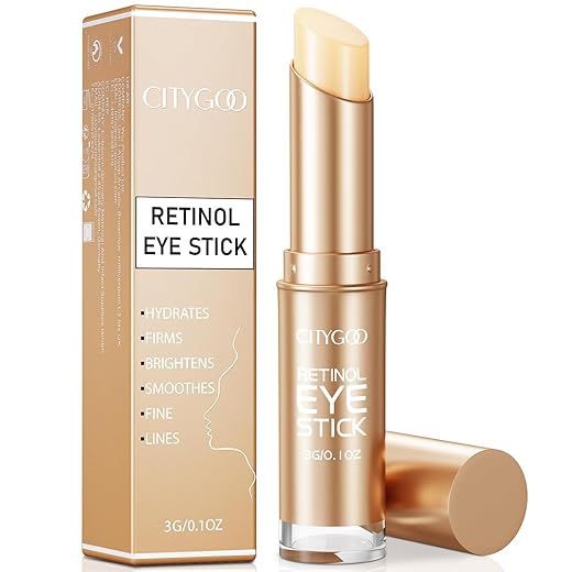 Retinol Eye Stick, Retinol Eye Cream With Collagen, Hyaluronic Acid For Dark Circle and Puffiness, Wrinkles in 3-4 Weeks, Under Eye Cream Anti Aging, For Puffiness and Bags Reduces Fine Lines