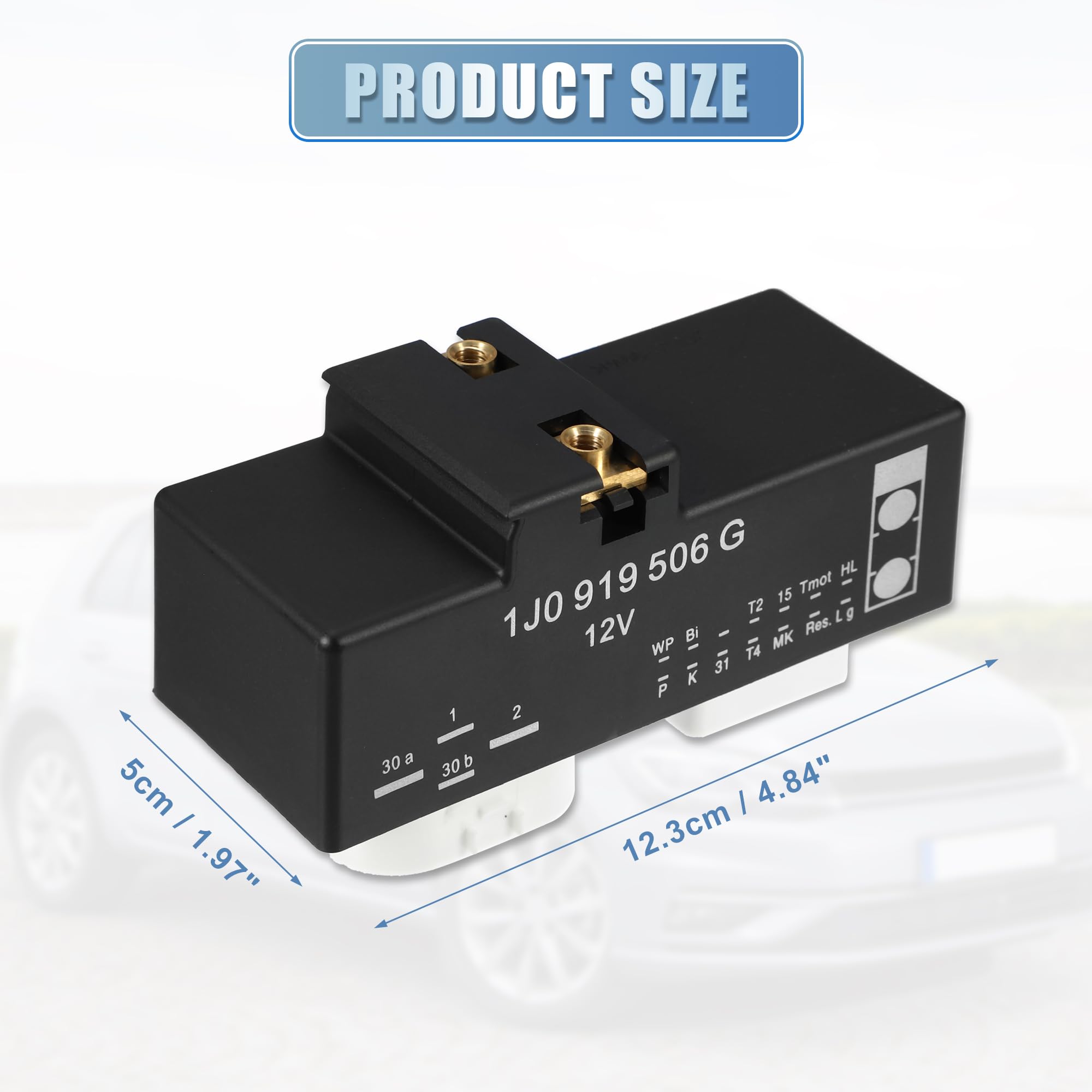 A ABSOPRO Módulo De Control Del Ventilador Del Radiador Adecuado Para Vw Jetta No.1J0919506G - 1 Unidad