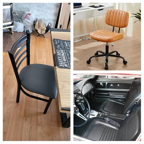 Premium Soft PU Leather Upholstery Fabric - 1.0mm Thick, 54" Wide, Perfect for Upholstery, Fashion Accessories, and DIY Crafts (Black, Pre-Cut 36" x 54") 6 Premium Soft PU Leather Upholstery Fabric - 1.0mm Thick, 54" Wide, Perfect for Upholstery, Fashion Accessories, and DIY Crafts (Black, Pre-Cut 36" x 54") - Image 5