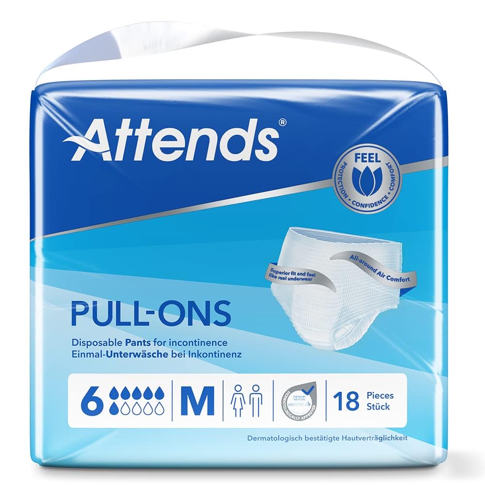 Pull-Ons 6 M | Disposable Pants for Incontinence | Pack of 18