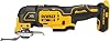 DEWALT 20V MAX XR multiherramienta oscilante inalámbrica, motor sin escobillas de velocidad variable con luz LED, mayor duración de batería, incluye dos hojas para corte de madera, solo herramienta (DCS356B) 1