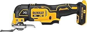 DEWALT 20V MAX XR Oscillating Multi-Tool Cordless with Brushless Motor, Variable Speed, LED Light, Includes 2 Wood Blades