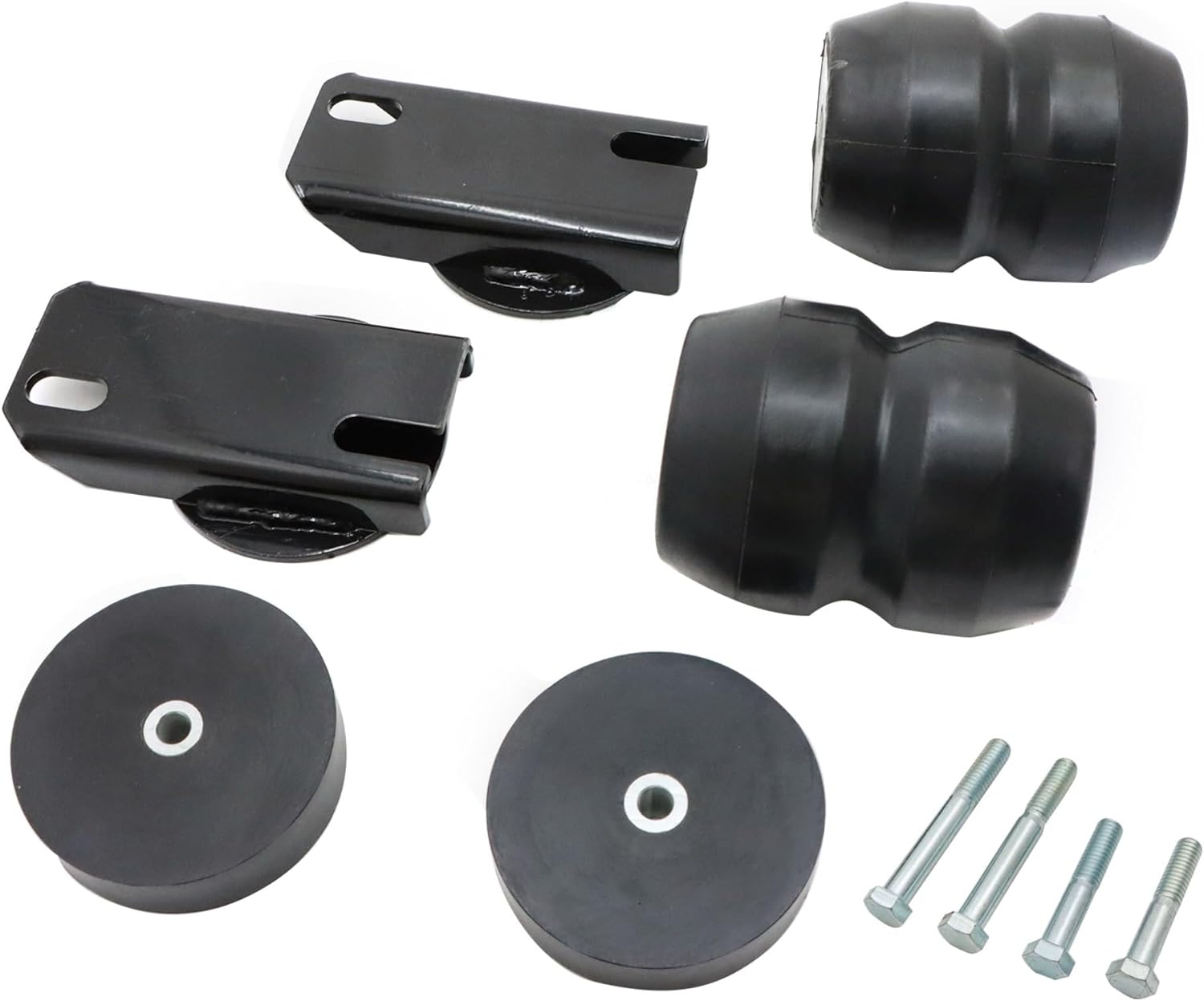 GXARTS Rear Suspension Rubber Helper Spring Kit Compatible With Dodge Ram 1500 2500 2WD 4WD 5.7L 6.7L 2003 2004 2005 2006 2007 2008 2009 2010 2011 2012 2013