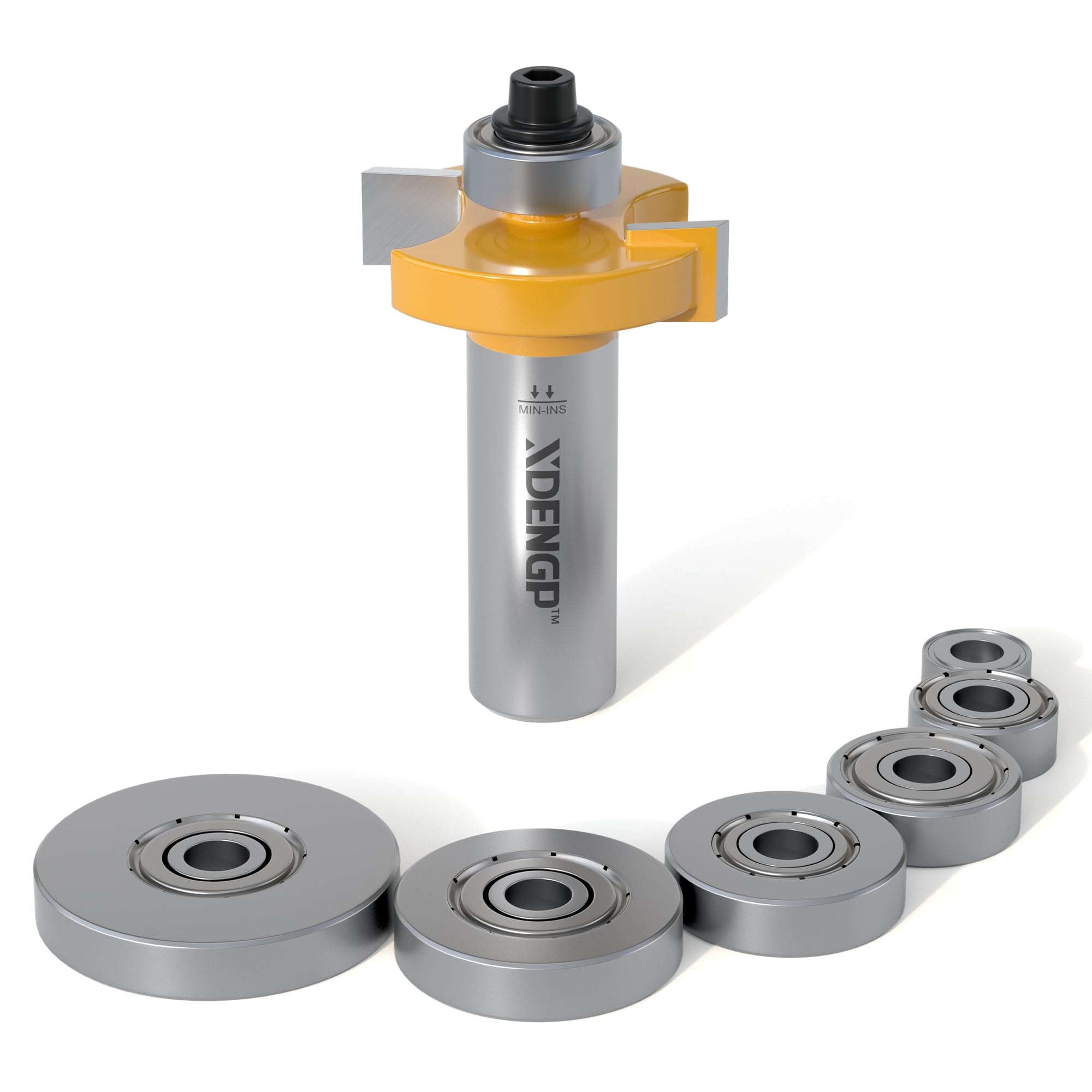 Rabbet Router Bit Set - 6 Sizes, Precision Cuts -7
