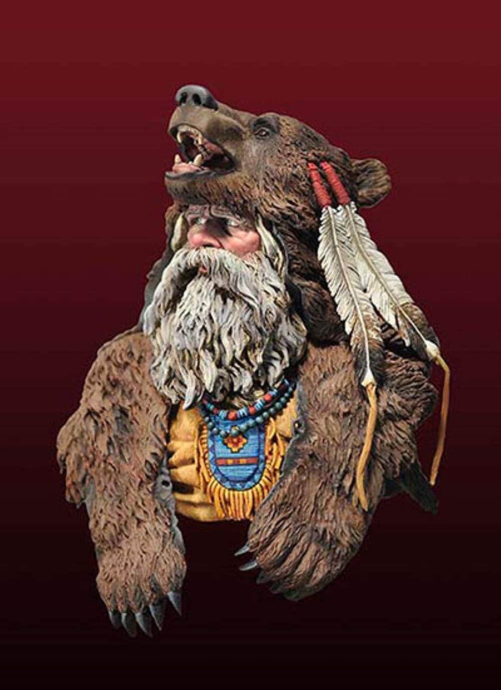 1/10 Winter Hunter Catcher Man Bust Toy Resin Model Miniature Kit Unassembly Unpainted