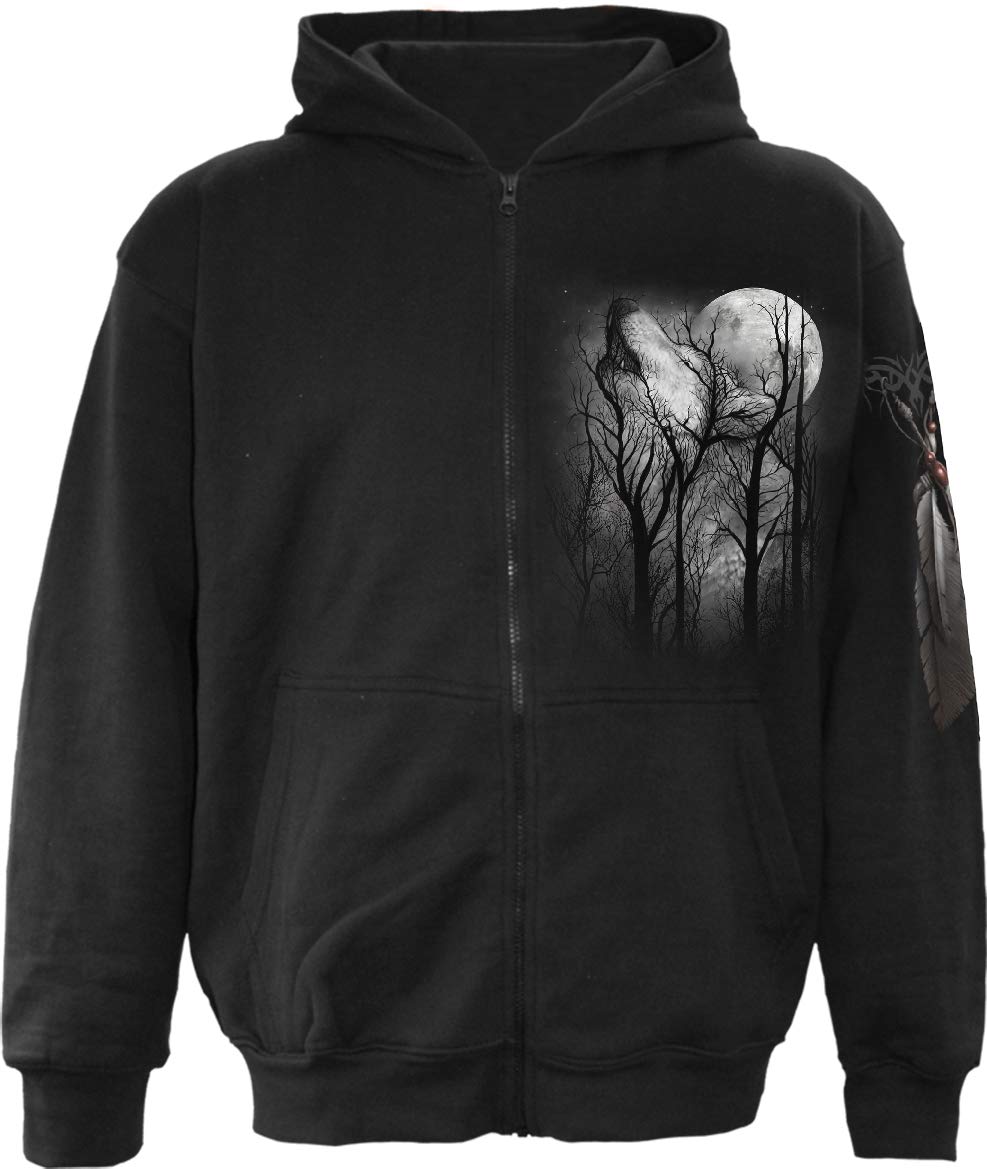 Spiral Mens M464 - Hoodies Hooded Sweatshirt, Black, XXL UK