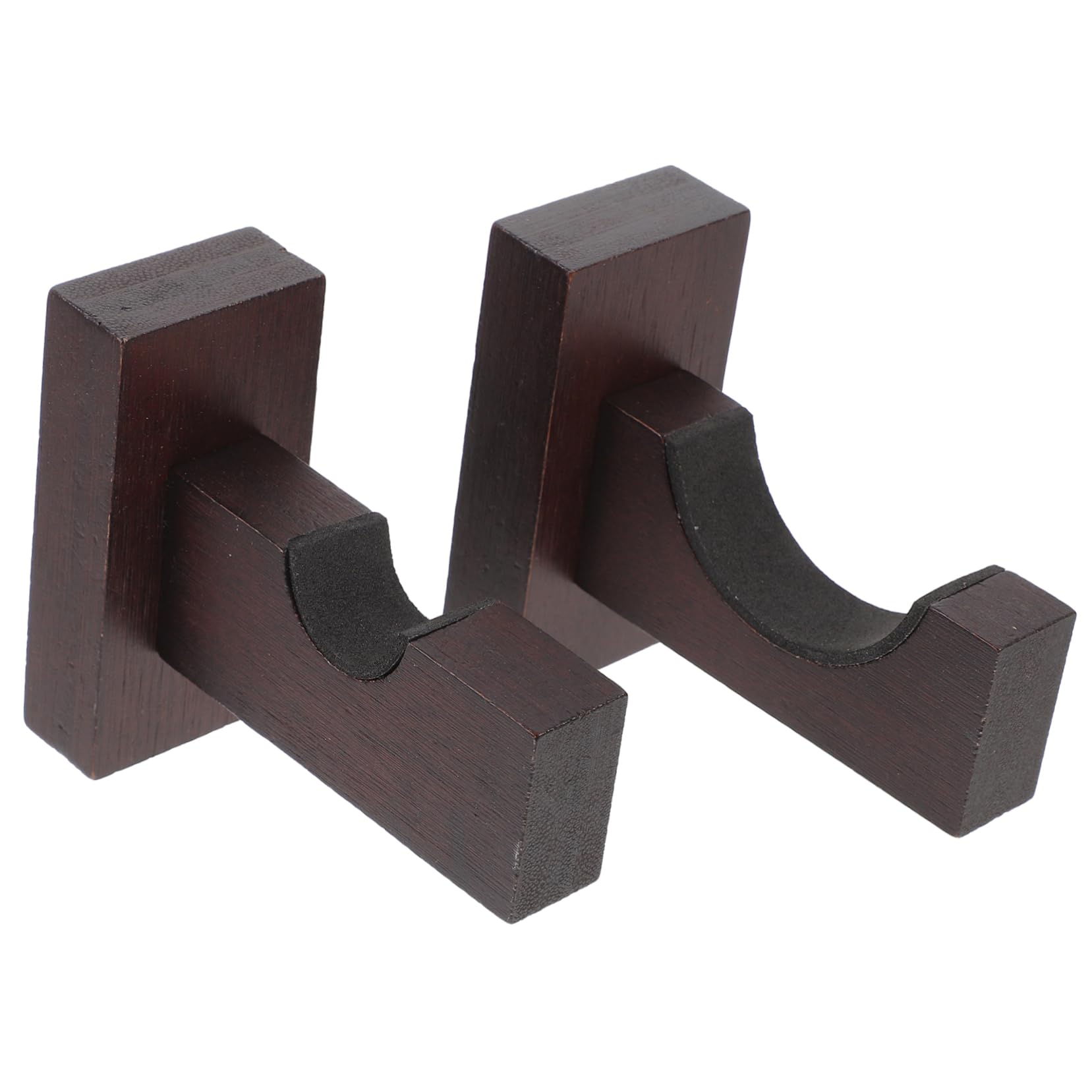 Unomor 1 Pair Wooden Bat Holder Wall Mount Bat Rack Holder Baseball Bat Display Indoor Bat Storage Bat Hangers