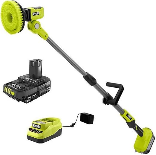 RYOBI Cordless ONE+ TELESCOPING Power Scrubber KIT Patio
