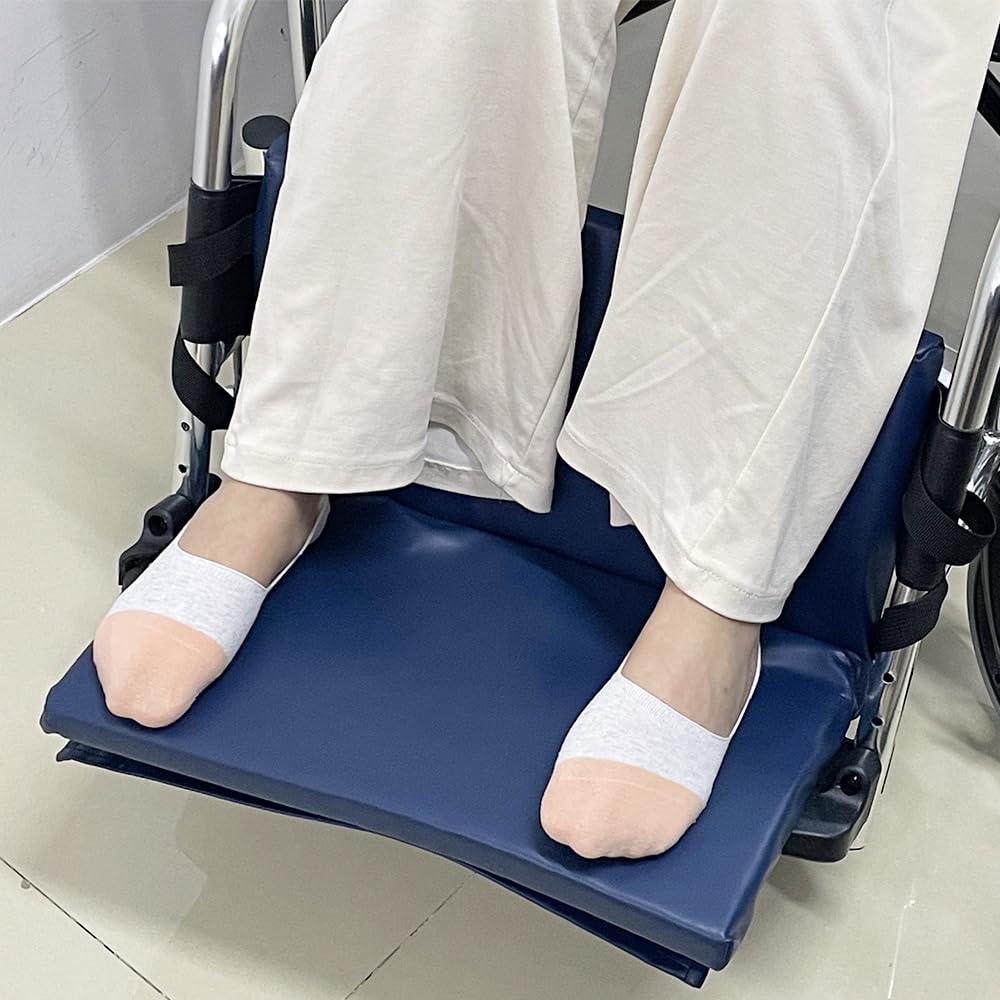 Almohadilla elevadora para reposapiés de silla de ruedas - Protector de cojín para pedales y piernas para pacientes mayores con discapacidad, 1 unidad (20" de largo x 16" de ancho)