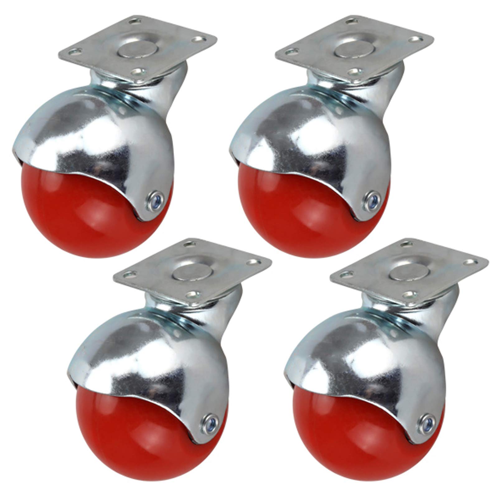 10 Pcs Nylon Roller Ball Trolley Furniture Castor Screw Mounted Ball Bearing Swivel Caster Tool - View #9