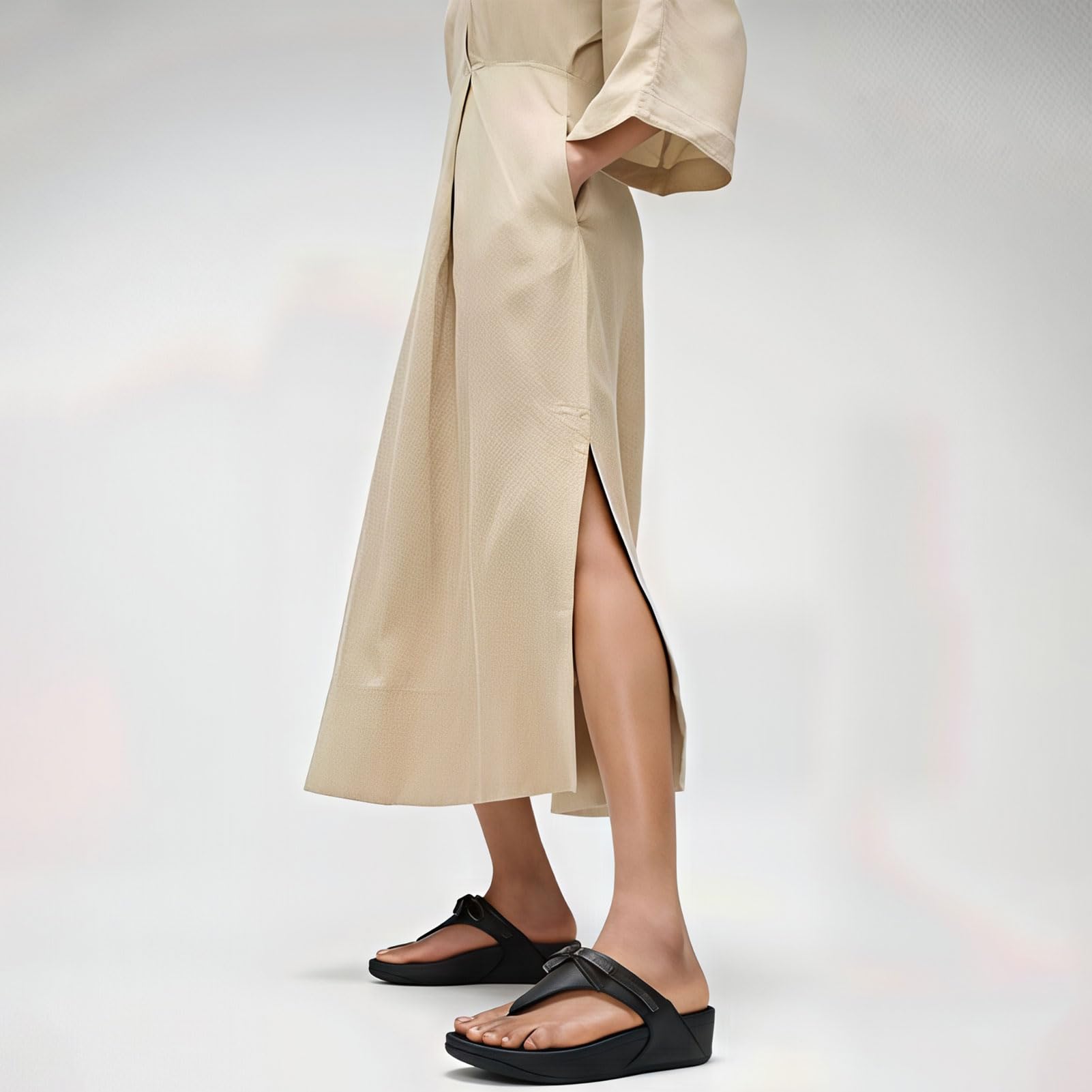 Fitflop Damen Lulu Glitz-bow Leather Toe-post SandalsSandale