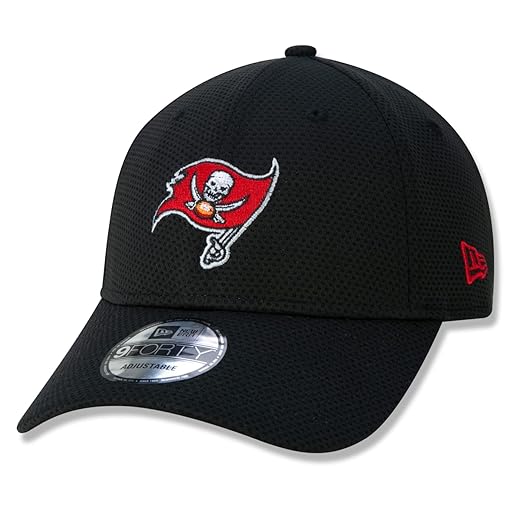 BONE 9FORTY SNAPBACK ABA CURVA NFL TAMPA BAY BUCCANEERS CORE ABA CURVA SNAPBACK PRETO New Era