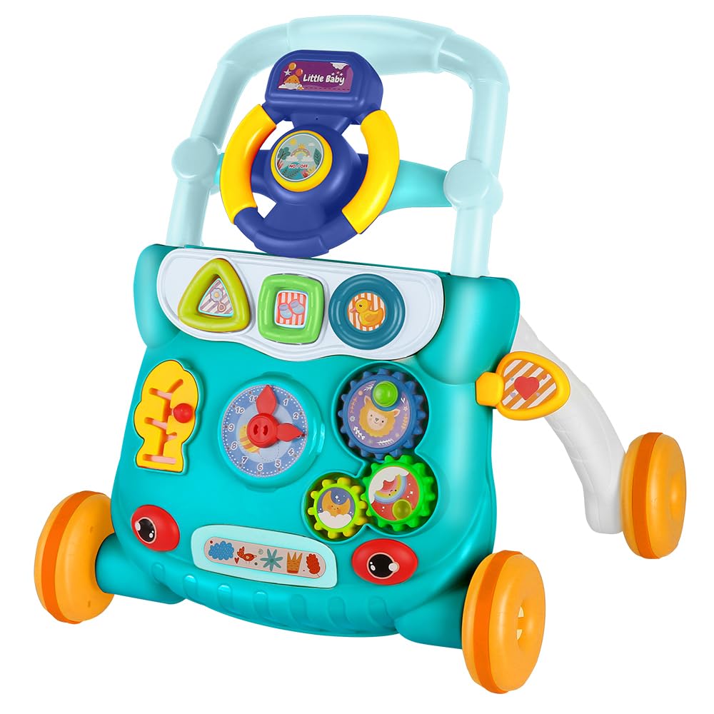 Laufwagen Special Edition, Interaktive Laufhilfe mit abnehmbarem Spielboard,Geschwindigkeit & Lautstärke regulierbar, 12–36 Monate, 40 × 32 × 40,5 cm – Grün