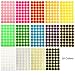 JANYUN 2688 Pcs 1 Inch Round Coding Circle Dot Labels, 16 Colors
