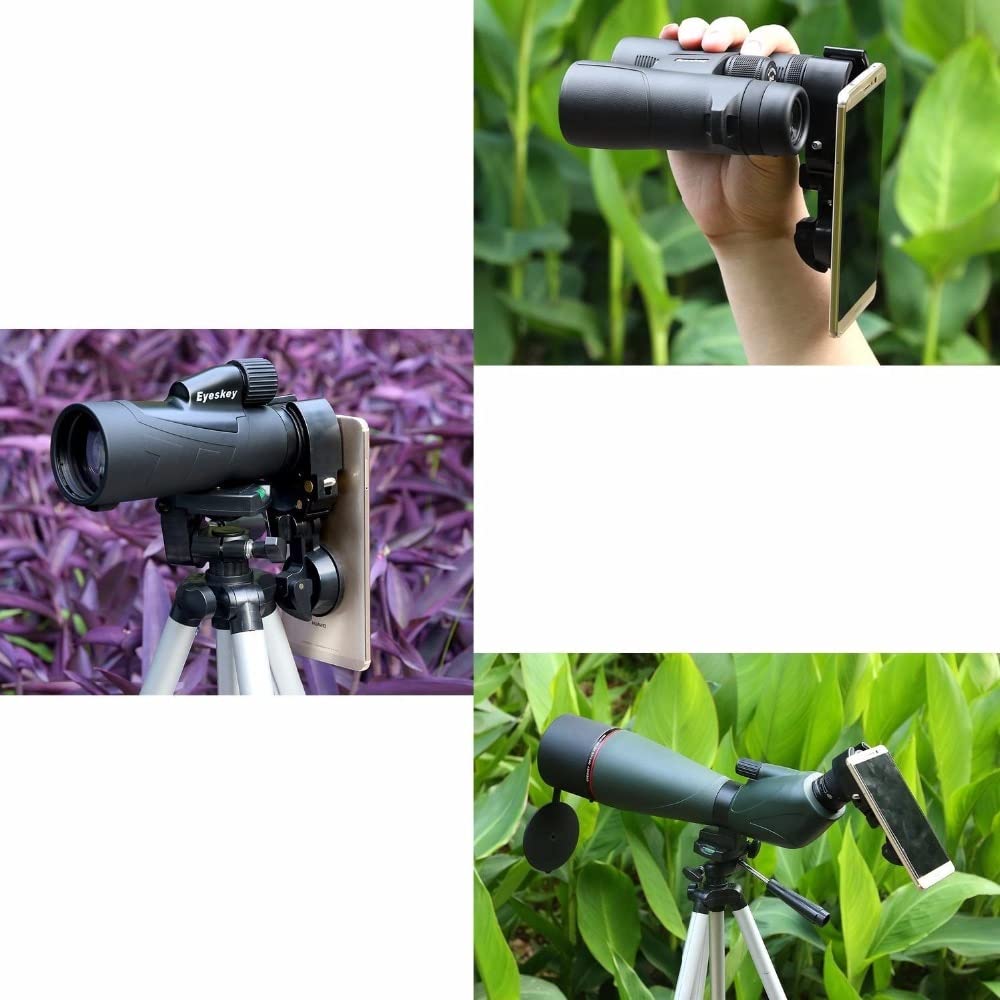 Accesorios de telescopio astronómico. Soporte de Soporte de Soporte de Soporte de Soporte de teléfono móvil Universal Mejorado for monoculares, binoculares, Alcance de Manchas