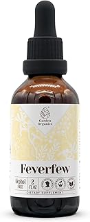 Feverfew Alcohol-Free Natural Tincture Extract, Immune System Booster, Liquid Drops Made from 100% Feverfew (Tanacetum parthenium) Dried Herb (2 fl oz)
