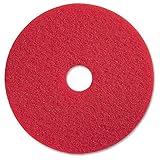 Genuine Joe Red Buffing Floor Pad, 17' (Pack of 5)