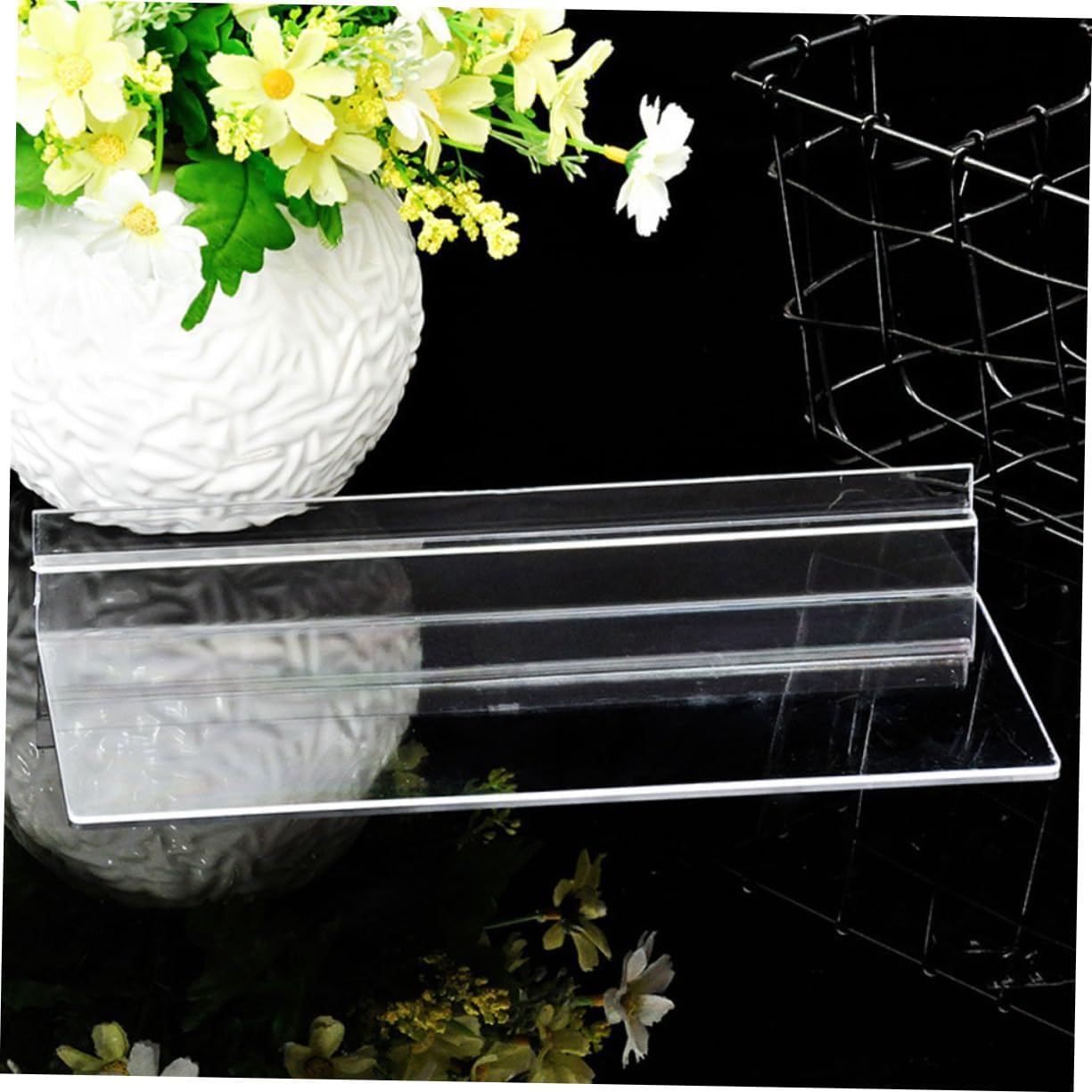 3pcs Elegant Wall-mounted Shoe Display Rack Slatwall Shelves for Shoes Retail Store Floating Shelves Storage
