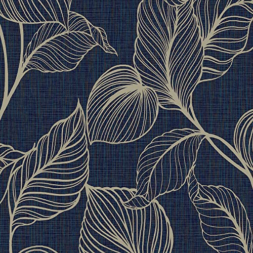 Boutique Royal Palm Sapphire Wallpaper | Paste The Wall | Blue Leaf | Eco-Friendly