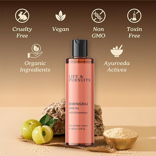 Miniatura 6 de Life  Pursuits Aceite orgánico para el crecimiento del cabello 338 onzas líquidas  Aceite ayurvédico para terapia del cuero cabelludo para cabello