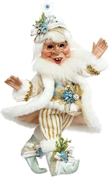Mark Roberts Let it Snow Elf Small - 11 Inches 51-58546 Christmas Decoration Holiday Collectible Festive Home Decor