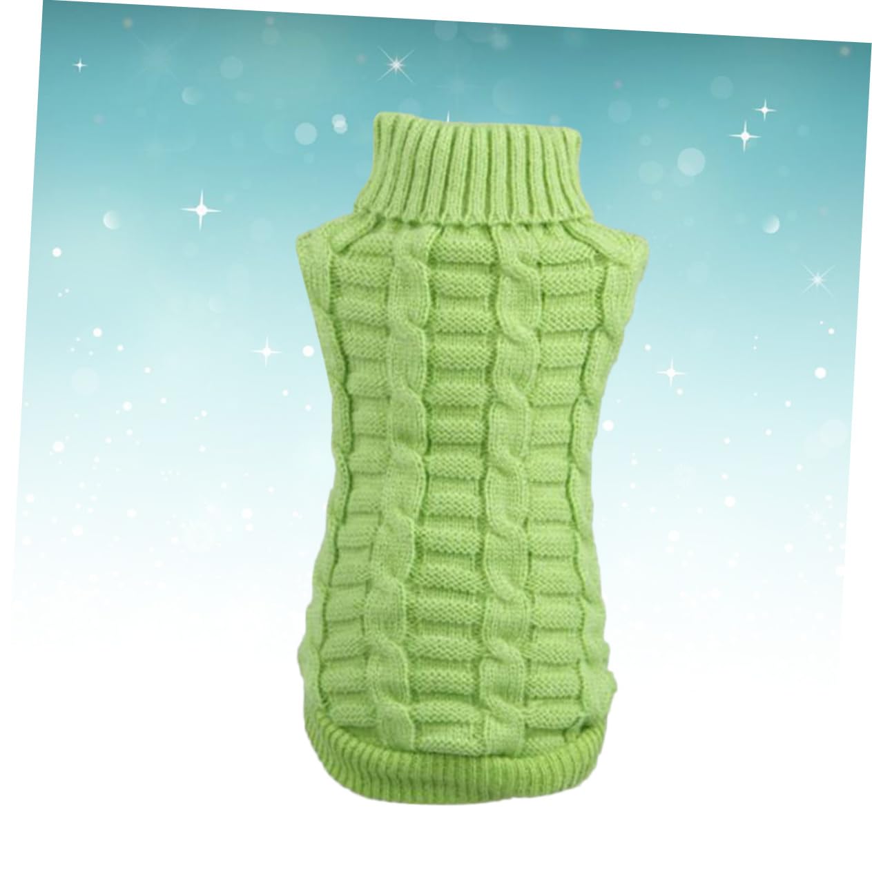BESPORTBLE 3pièces Pull pour Chien Douce Manteau Hiver Vert Uni pour Chiot Parfait pour Activités Extérieures Photos Spéciales