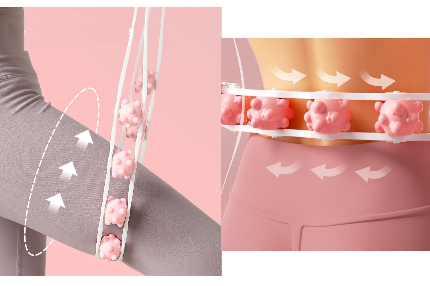 TINKDAS Ball Pull Back Strip Back Massager Roller Rope Massager Roller Rope Roller for Muscles Body Massager Leg Neck Massage Roller Silica Gel Roller Stick Active TINKDAS Ball Pull Back Strip Back Massager Roller Rope Massager Roller Rope Roller for Muscles Body Massager Leg Neck Massage Roller Silica Gel Roller Stick Active