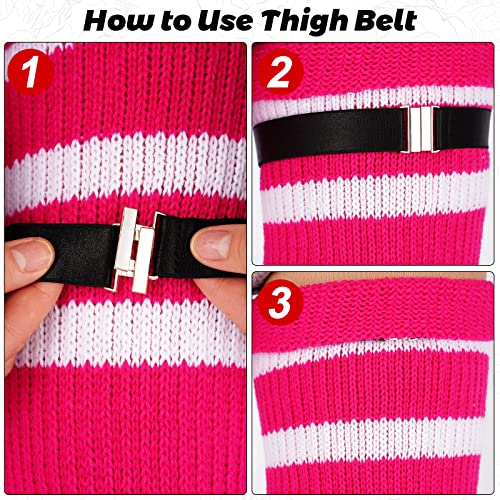 Image of LOUSGUTA Plus Size Thigh High Socks for Thick Thighs- Extra Long Womens Cable Knitted Over Knee High Leg Warmer