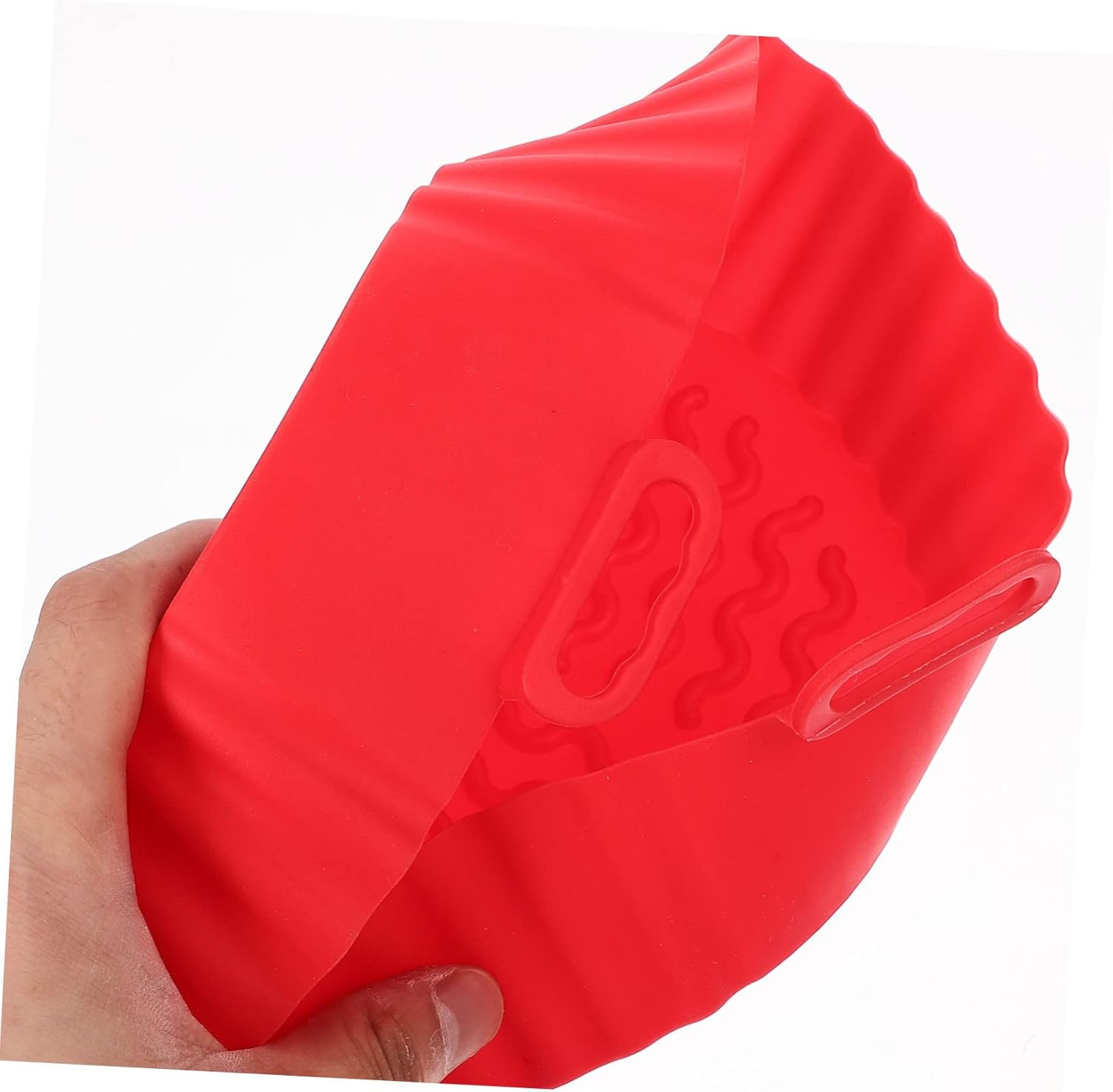 5pcs Air Fryer Liner Reusable Silicone Air Fryer Bowl Protective Liner for Airfryer Oven Heat Resistant Pad