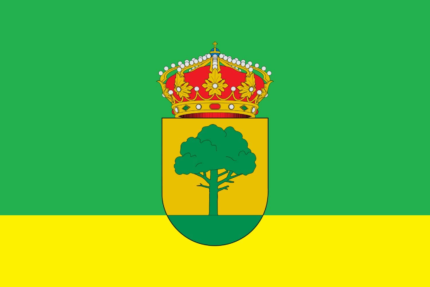 Drapeau Villamedianilla Burgos grand modèle pour décorer vos événements locaux