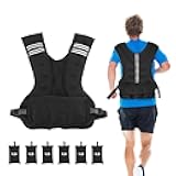 Henkelion Adjustable Weighted Vest for Men Women Weights Included, 4-10lbs/11-20lbs Body Weight Vests Adjustable for Running, Training Workout, Jogging, Walking