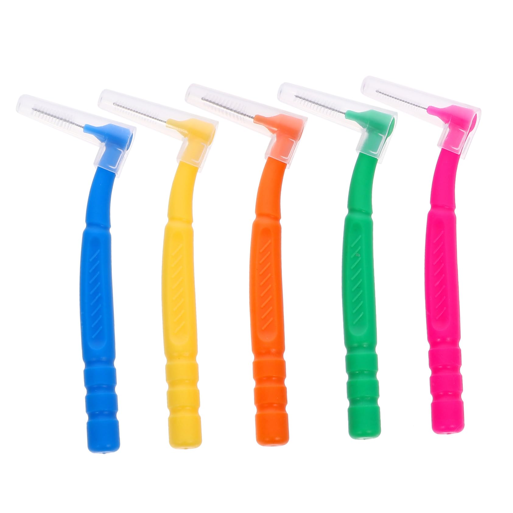 Outanaya 50Pcs Interdental Brushes Floss Head Cleaning Brush for Teeth Gum Care Soft Durable Cleaning Tools for Home Use with Protector