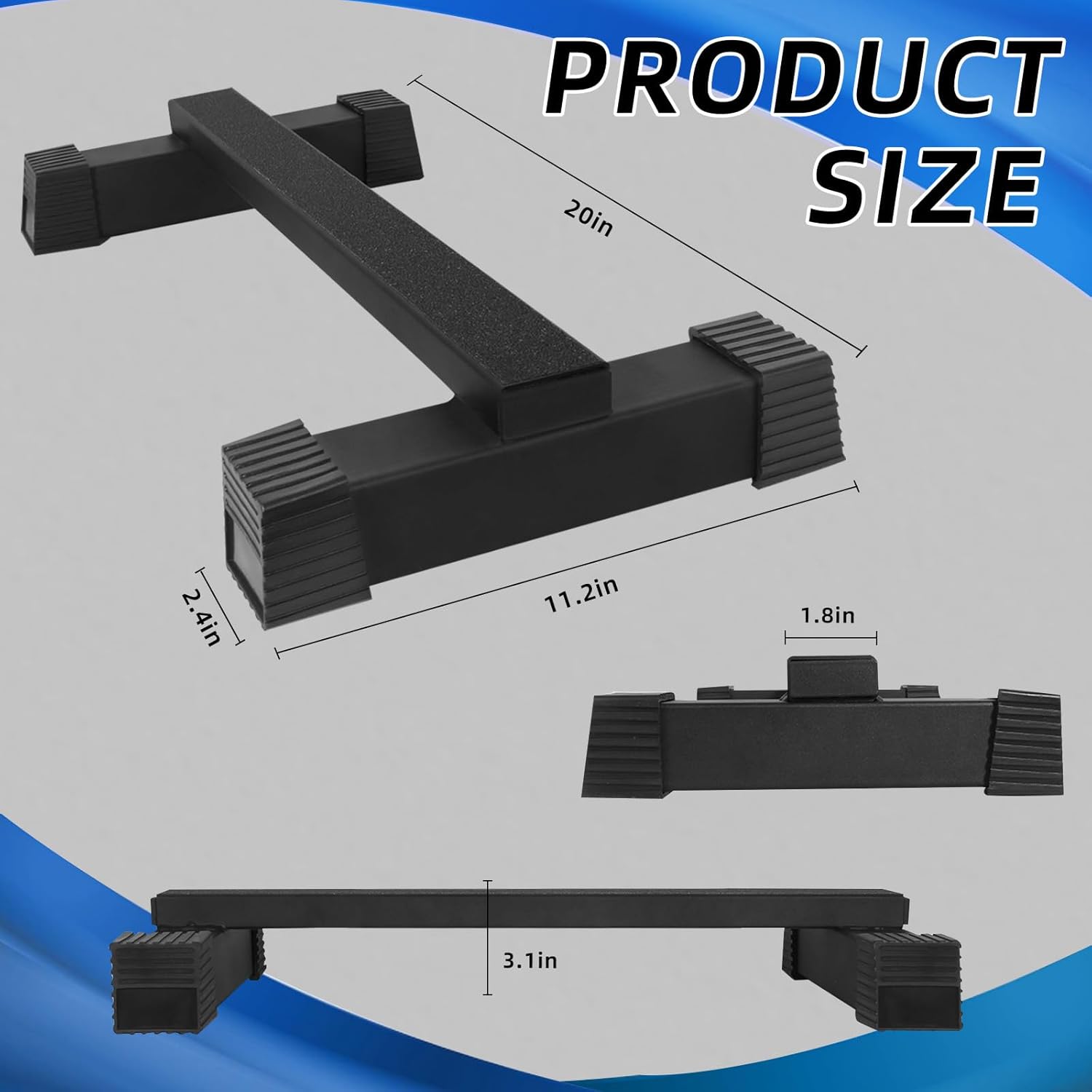 Steel Calf Raise Bar: Standing Calf Raise Machine - Calf Stretching Squat Foot Leg Stretch Block