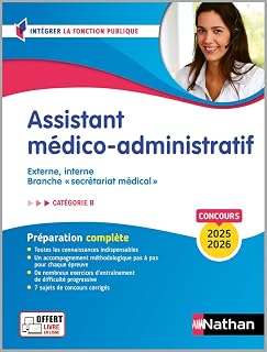 Concours Assistant médico-administratif - Catégorie B - 2024-2025