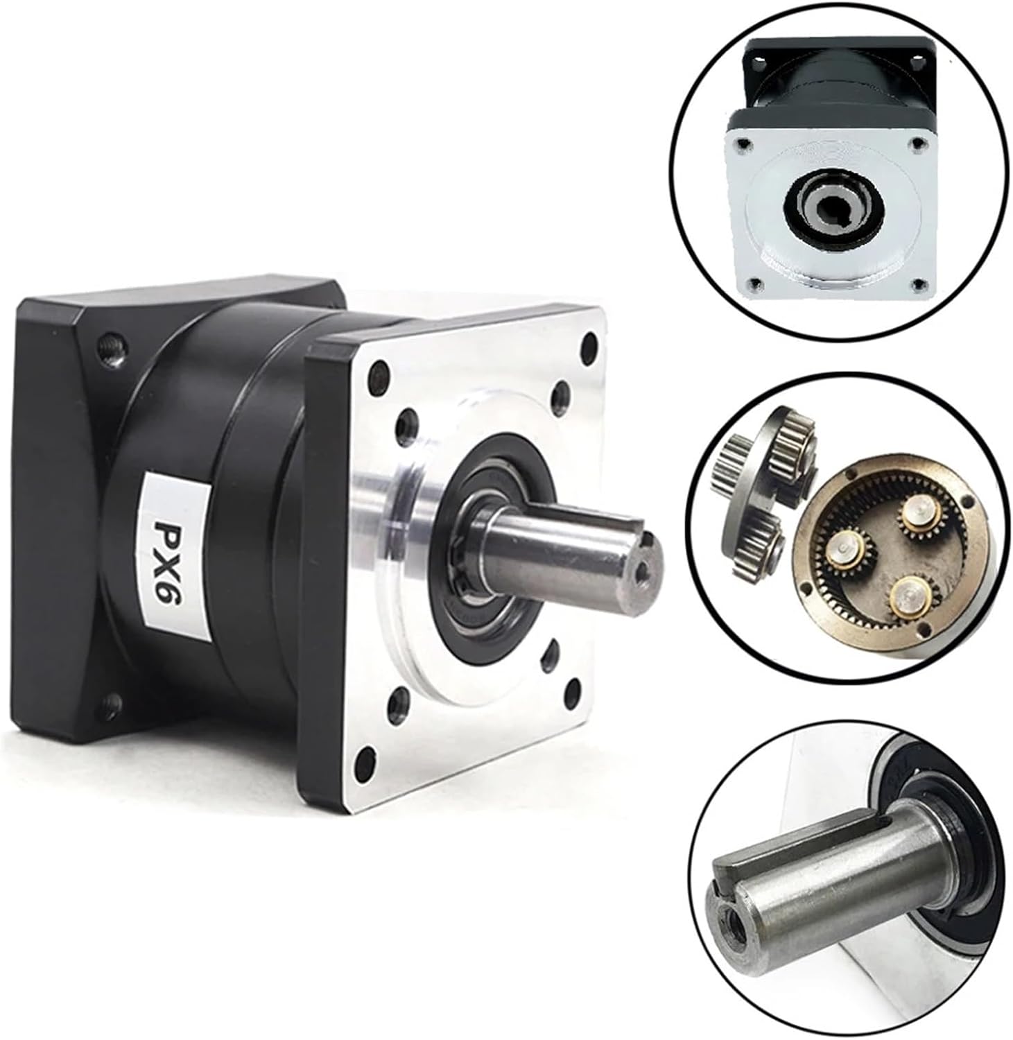 86BYG250D Stepper Motor NEMA 8.5N and PX86 NemaPlanetary Reducer Ratio 1:3~1:36 High Tq Planetary Gearbox(Ratio 30K)