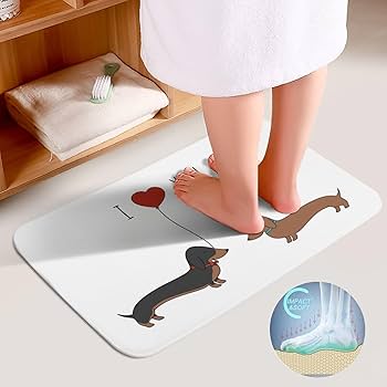 （専用）おトイレしているスムースダックス　ワイヤーアート他3点 Amazon｜トイレマット ダックスフント 犬柄 愛の風船 トイレ3点